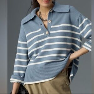 Anthropologie Maeve Henley Pullover Sweater Size S pre-owned.